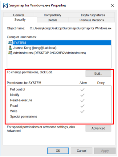 I cant log into Surgimap after updating to the latest version while using Windows 10 